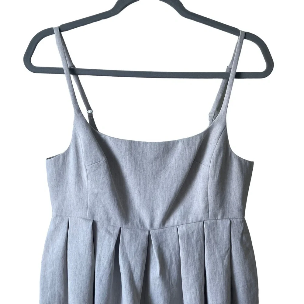 Rebecca Taylor Linen Romper Jumpsuit In Rye Size 8 NWT - Picture 3 of 16